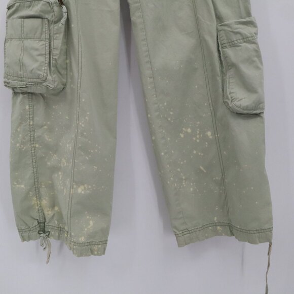 Urban Outfitters Cargo Pants Women M Green Slouchy Goblincore Fairy Grunge Loose - Picture 11 of 16